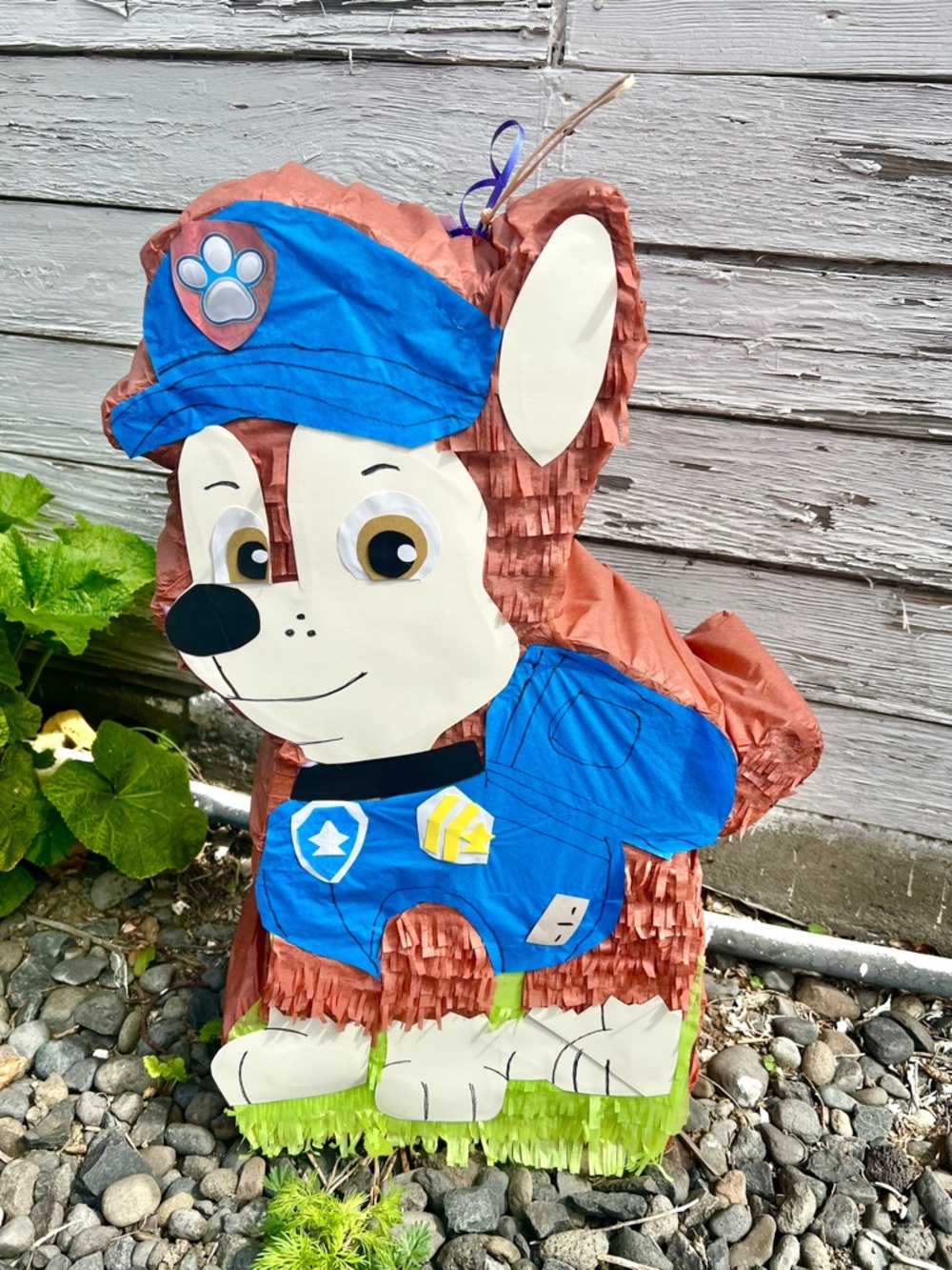 Paw Patrol Chase Character Pinata in Blue and Brown
